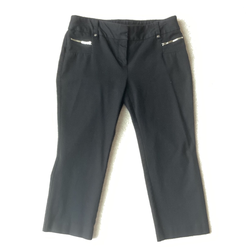 Alfani Petite Skinny Zip Pocket Capri Pants - 8P